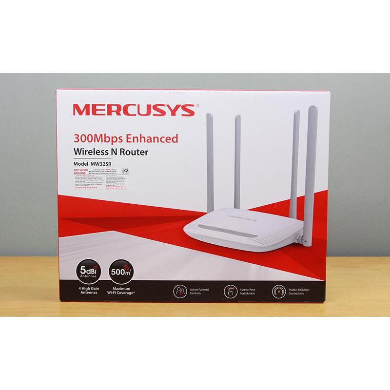 Cục phát wifi 4 râu Mercusys MW325R do Tplink việt nam phân phối - router wifi tốc độ cao - Hàng chính hãng