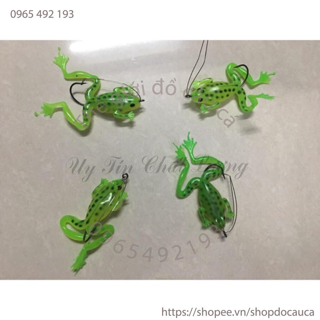 Mồi Câu Cá Lóc Giả Nhái Nhựa Mềm