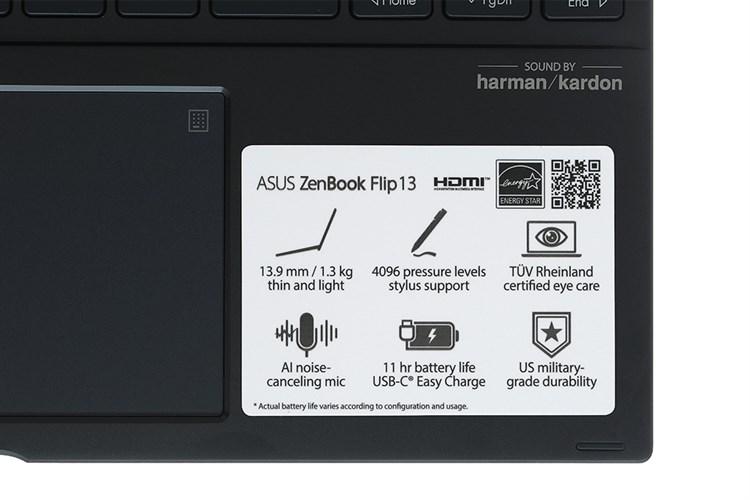 Laptop Asus Flip UX363EA i5 1135G7/8GB/512GB/13.3&quot;F/Touch/Pen/Cáp/Túi/Win11/(HP726W)/Xám - Hàng chính hãng