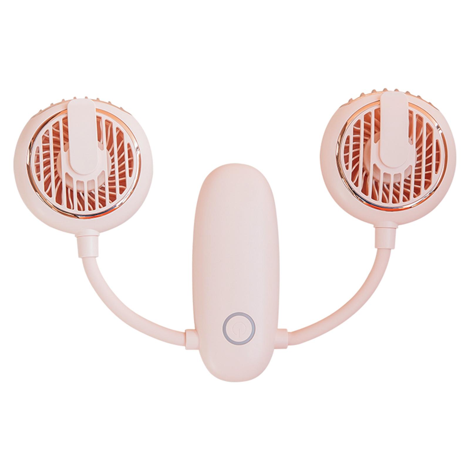 Quạt đeo cổ di động 360 độ có cổng sạc USB
