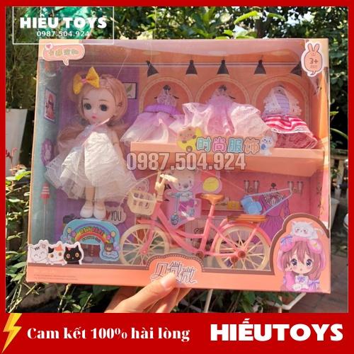 Búp Bê BJD 16cm Có Khớp Kèm Váy Phụ Kiện Đẹp Xinh Xắn Dễ Thương Đồ Chơi Cho Bé Gái