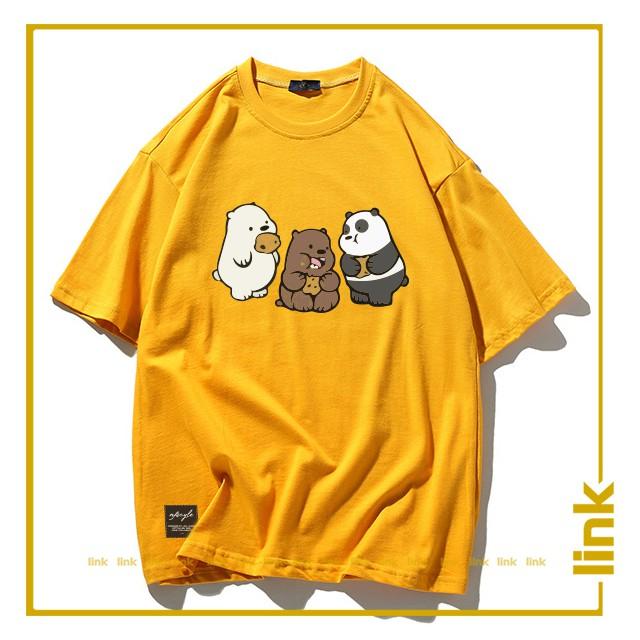 Áo unisex WE BARE BEARS - CHÚNG TÔI ĐƠN GIẢN LÀ GẤU tay lỡ