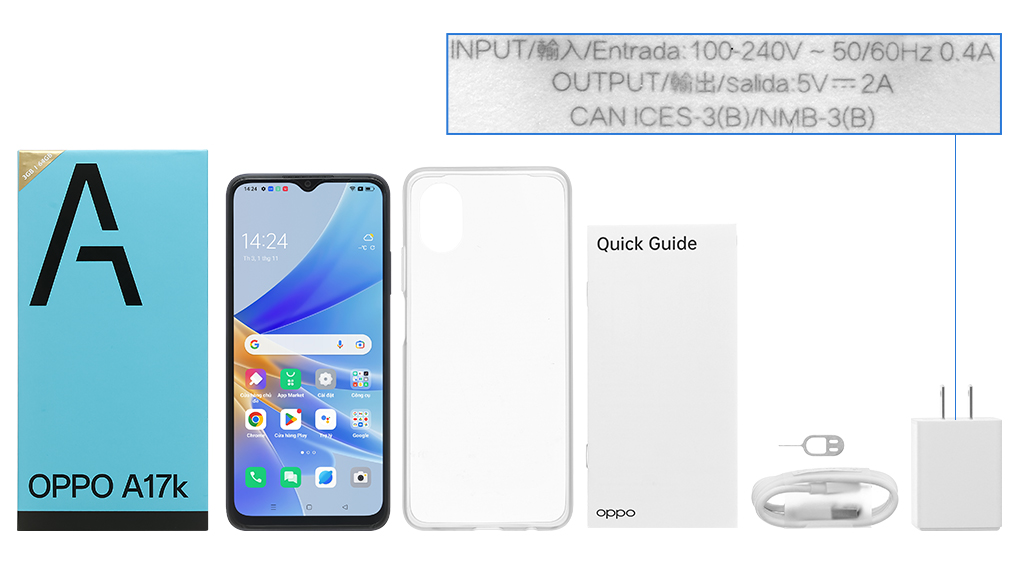 Điện Thoại OPPO A17K (3GB/64GB) - Hàng Chính Hãng