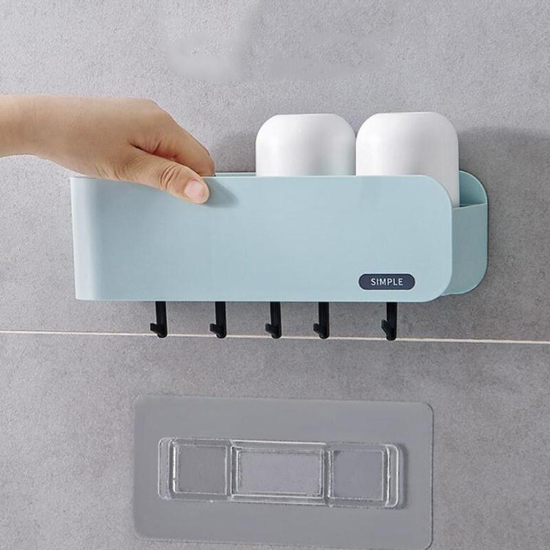 Giá Gắn Tường Để Bàn Chải Và Kem Đánh Răng