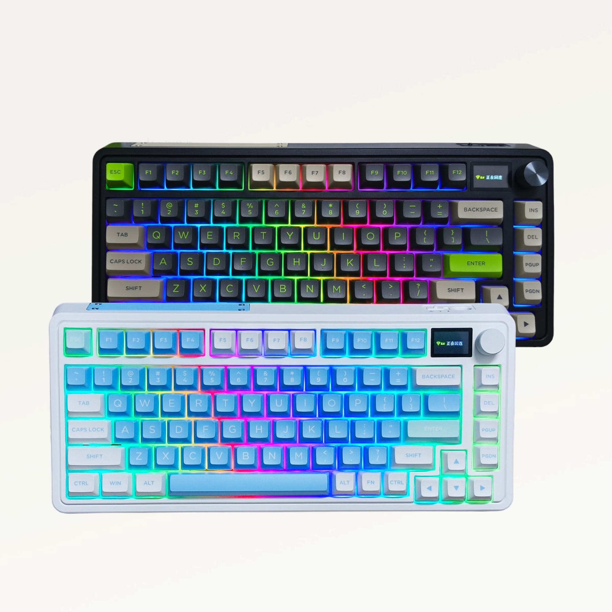 Bàn phím cơ FL-Esports CMK75SAM Lake Placid Blue/Desert Grey