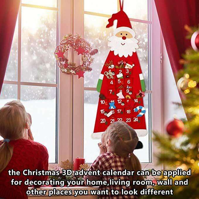 Lịch Đếm Ngược 24 Ngày Treo Tường Trang Trí Giáng Sinh
