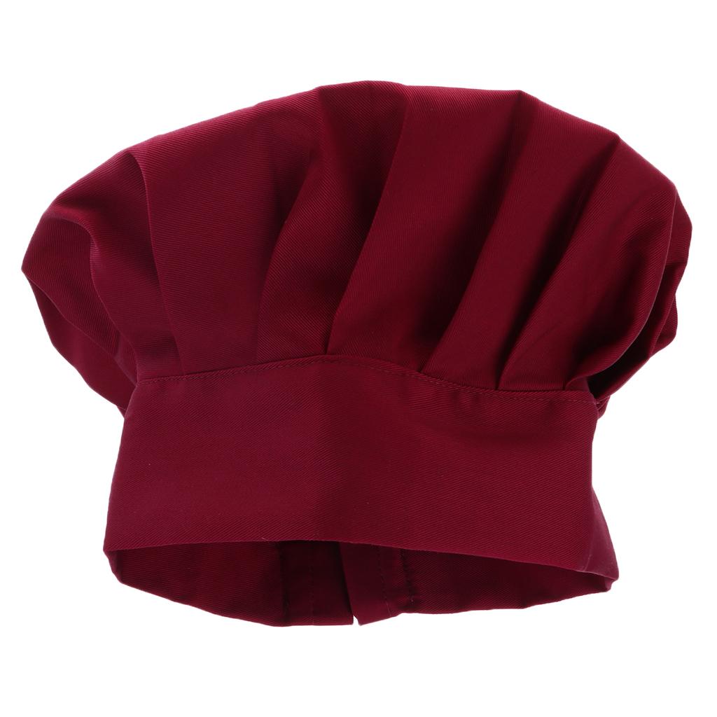 2pcs Chef Cap Baker Hat Kitchen Cooking Comfortable Hat Costume Cap