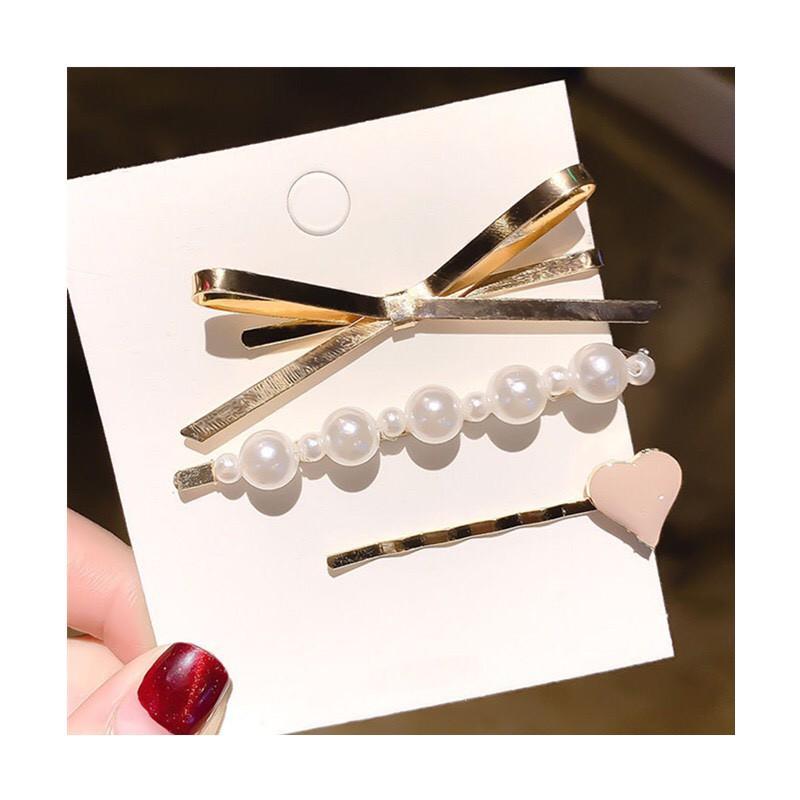 SET 3 KẸP TÓC TIỂU THƯ HÀN QUỐC XINH XẮN Tatitava