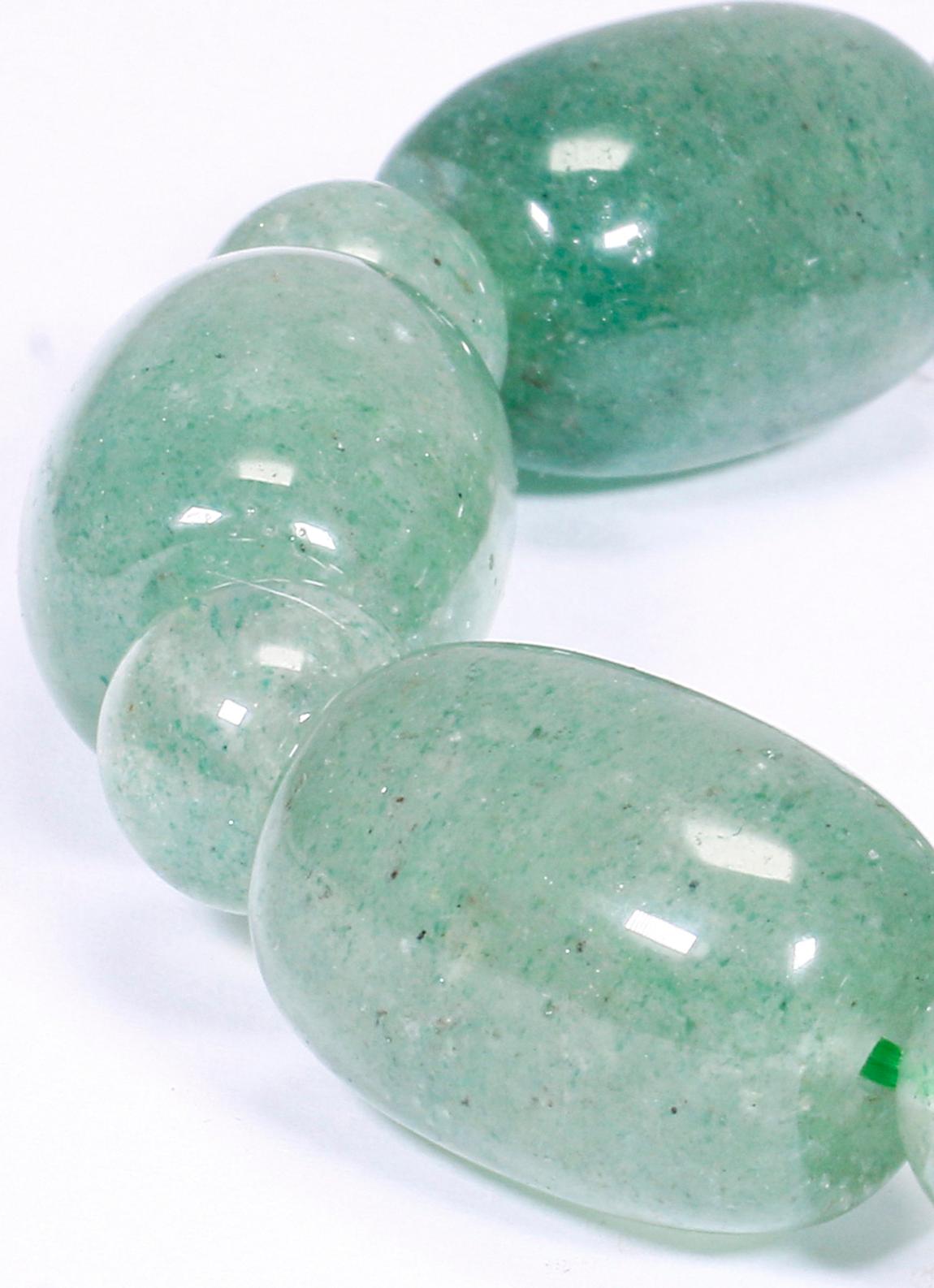 Vòng lu thống đá thạch anh dâu xanh 20x15cm mệnh hỏa, mộc - Ngọc Quý Gemstones