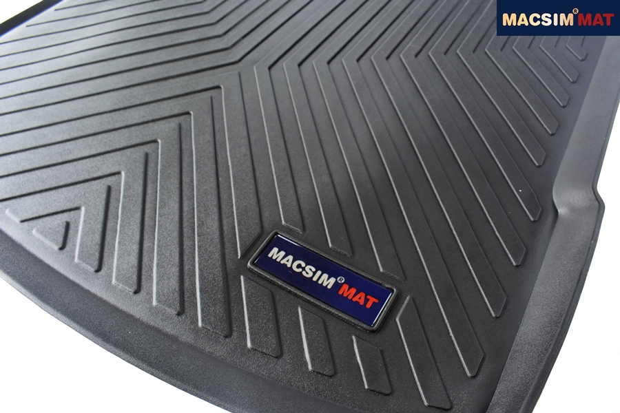 Thảm lót cốp xe ô tô dành cho Mercedes GLE 2016-2019 nhãn hiệu Macsim chất liệu TPV cao cấp màu đen