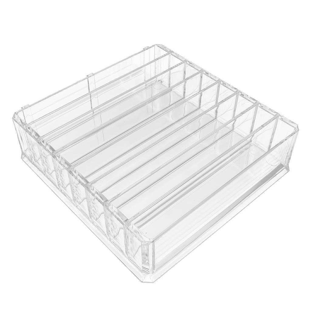 2pcs Makeup Organizer Compact Powder Display Holder Acrylic Storage Case
