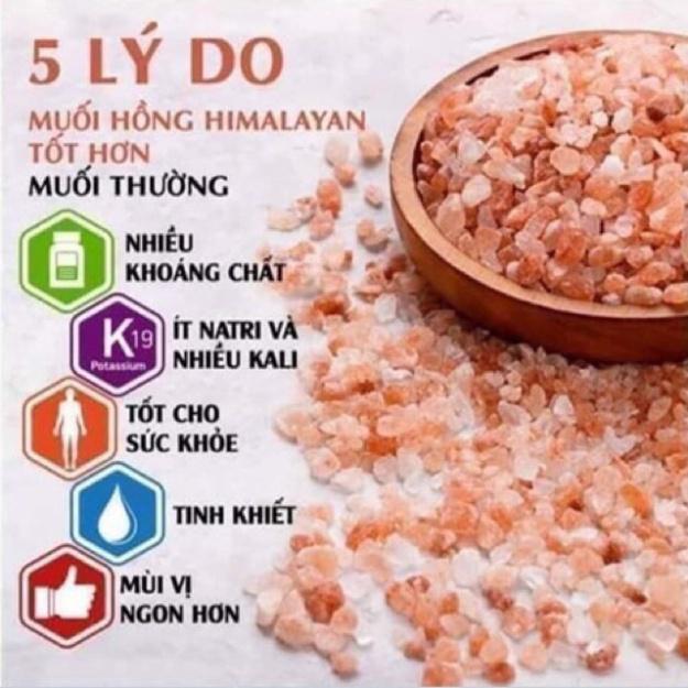 Muối hồng Himalayan loại hạt 500g