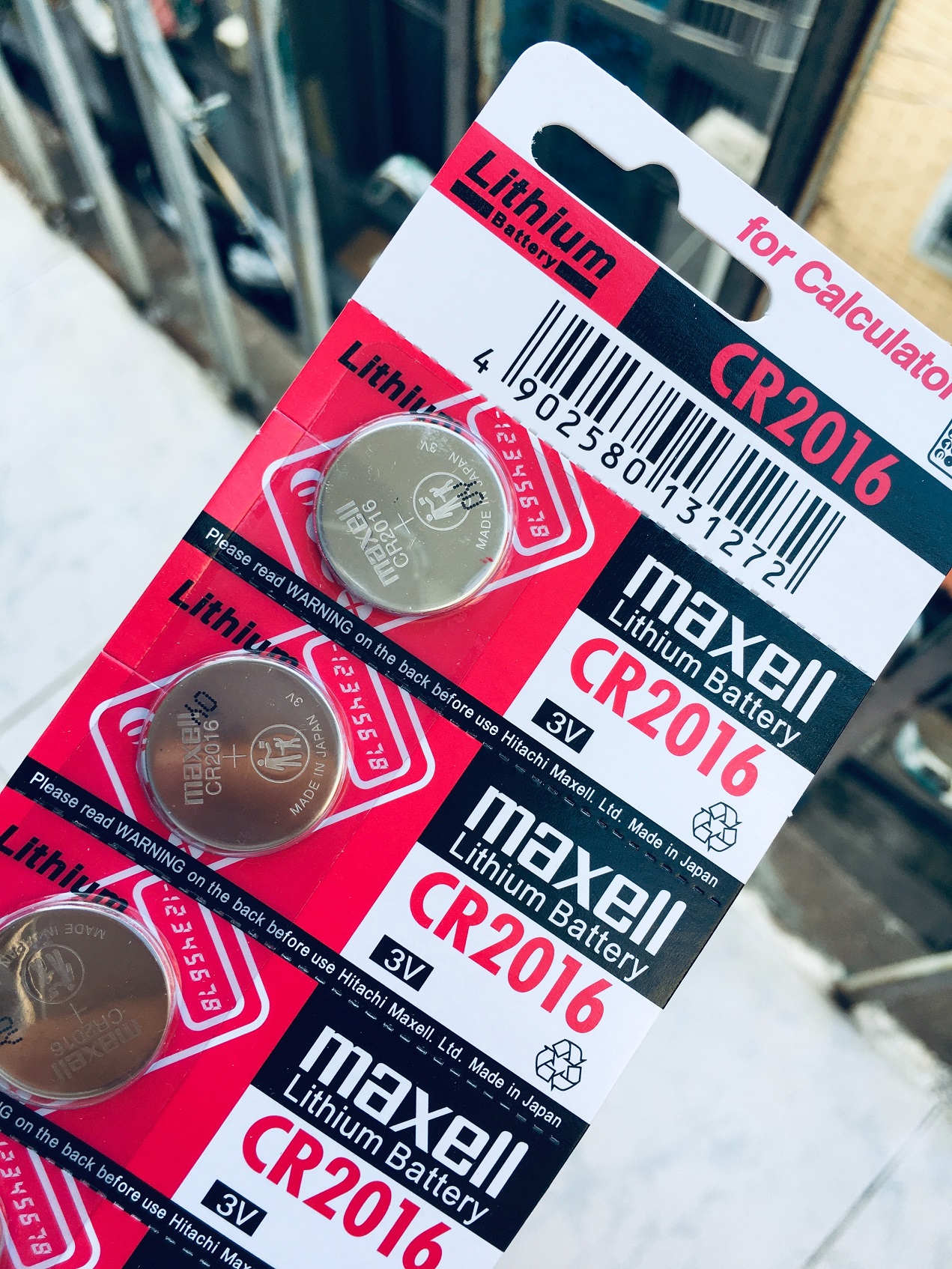 Pin CR2016 Maxell Lithium 3V vỉ 5 viên