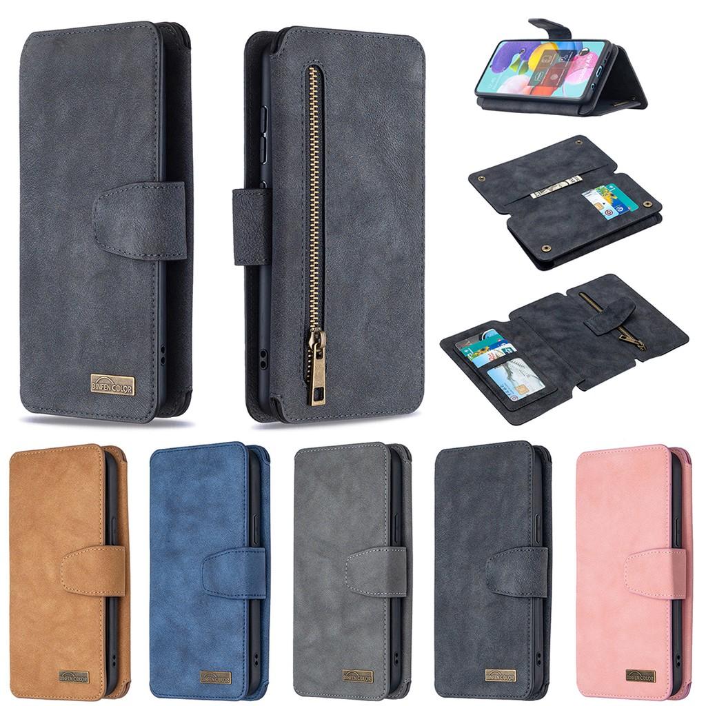 Ốp lưng điện thoại dạng ví da lật có ngăn đựng thẻ cho Samsung Galaxy Note10 Lite A21S A71 A51 A41 A31 A21 A11 S10 Lite