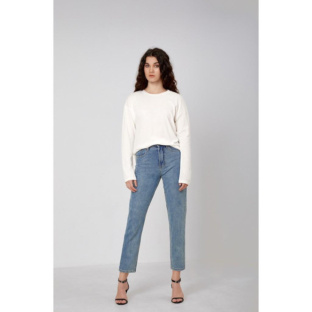 Quần Mom Fit Jeans -Warm Blue
