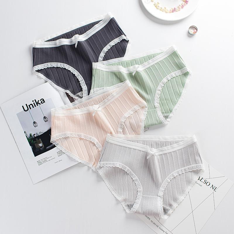 Quần lót nữ, quần lót cotton gân tăm đẹp thấm hút mồ hôi Q/C059