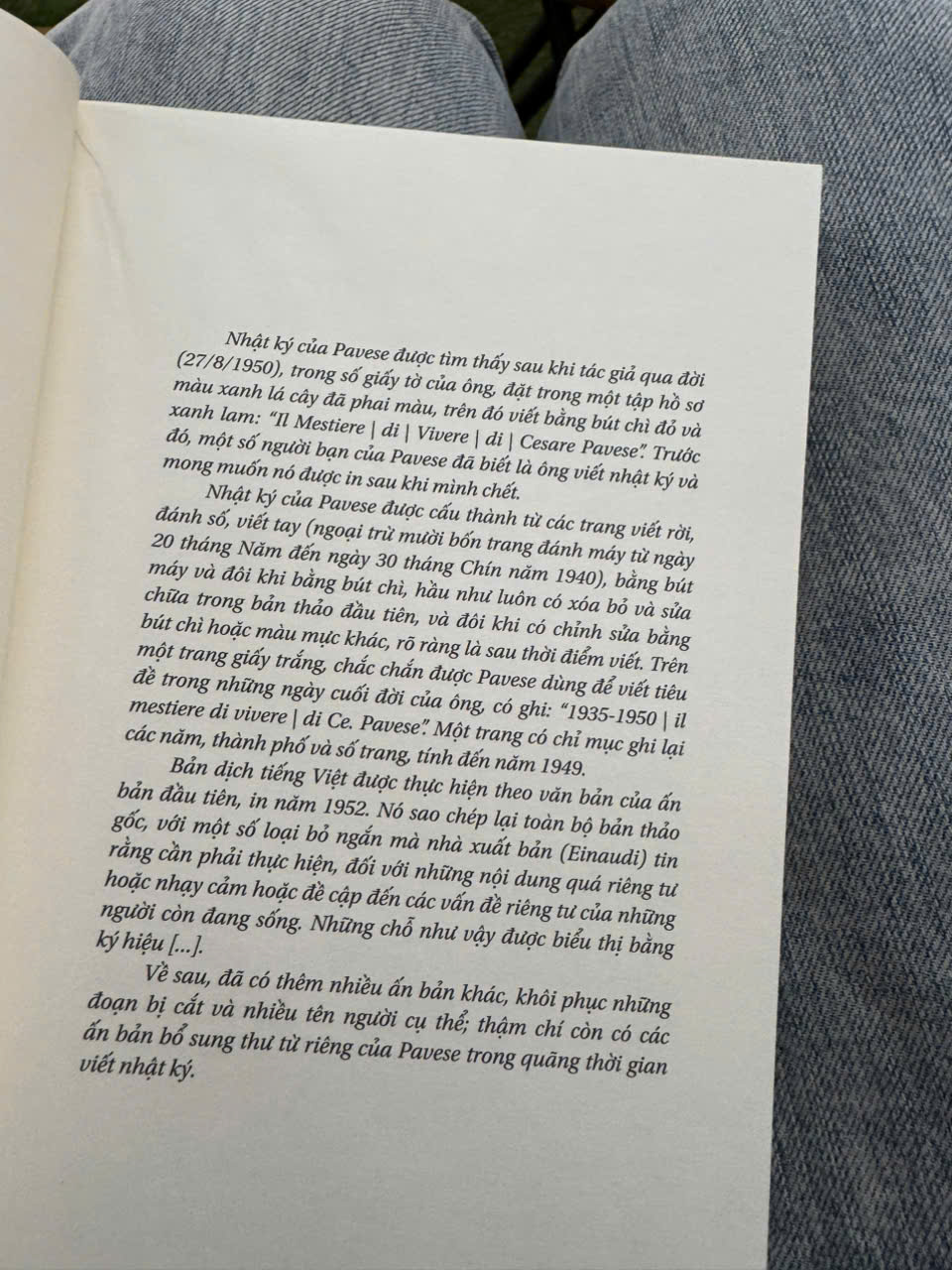 NGHỀ SỐNG – Cesare Pavese - Dư Tủ dịch - FORMApubli – NXB Thanh niên