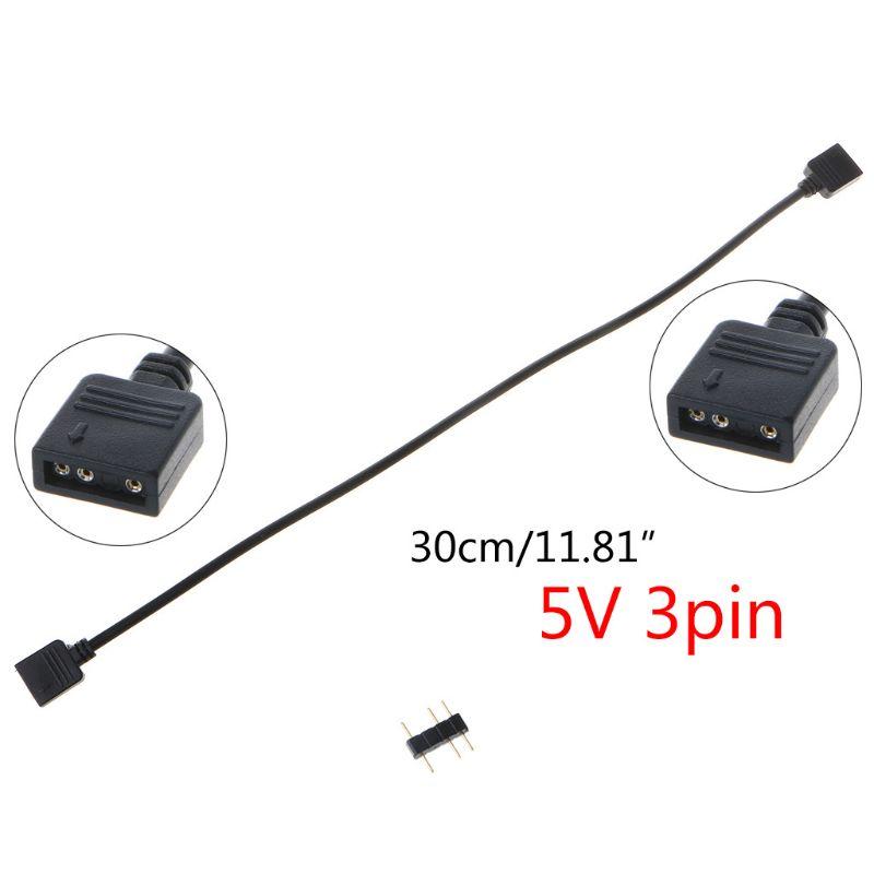 5V 3 Pin Bo Mạch Chủ Máy Tính Nối Dài RGB Giao Diện Kết Nối Hub RGB Cáp Chia Cho Khung Máy Tính Chất Lượng Cao