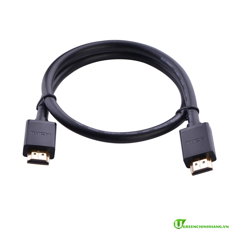 Cáp HDMI 2.0 Tròn Dẻo Hỗ Trợ 4K Ugreen HD104 - Dài 1m, 1,5m, 2m, 3m, 5m - Bảo hành chính hãng 18 tháng 1 đổi 1- Hàng Chính Hãng