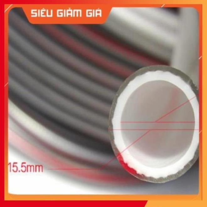 Bộ dây vòi xịt nước rửa xe, tưới cây đa năng, tăng áp 3 lần, loại 7m, 10m 206236 đầu đồng, cút, + tặng mở chai