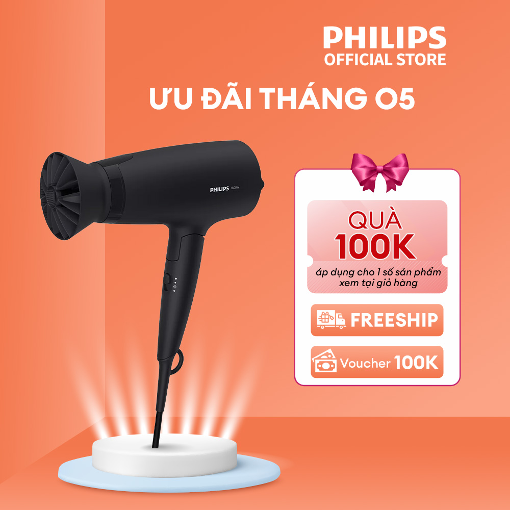 Máy sấy tóc Philips BHD308/10 - Sấy khô tóc mạnh mẽ - Chính hãng, bảo hành 2 năm