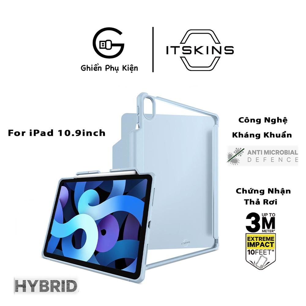 Bao Da ITSKINS PHÁP HYBRID SOLID Chống Sốc 3M DÀNH CHO IPAD 10.9INCH/ IPAD AIR 4 - Kháng Khuẩn Và CHỐNG SỐC QUÂN SỰ - Hàng Chính Hãng