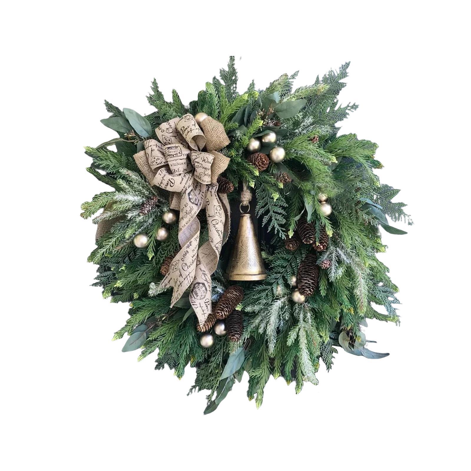 Artificial Wreath Christmas Winter Wreath Garland for Door Wedding