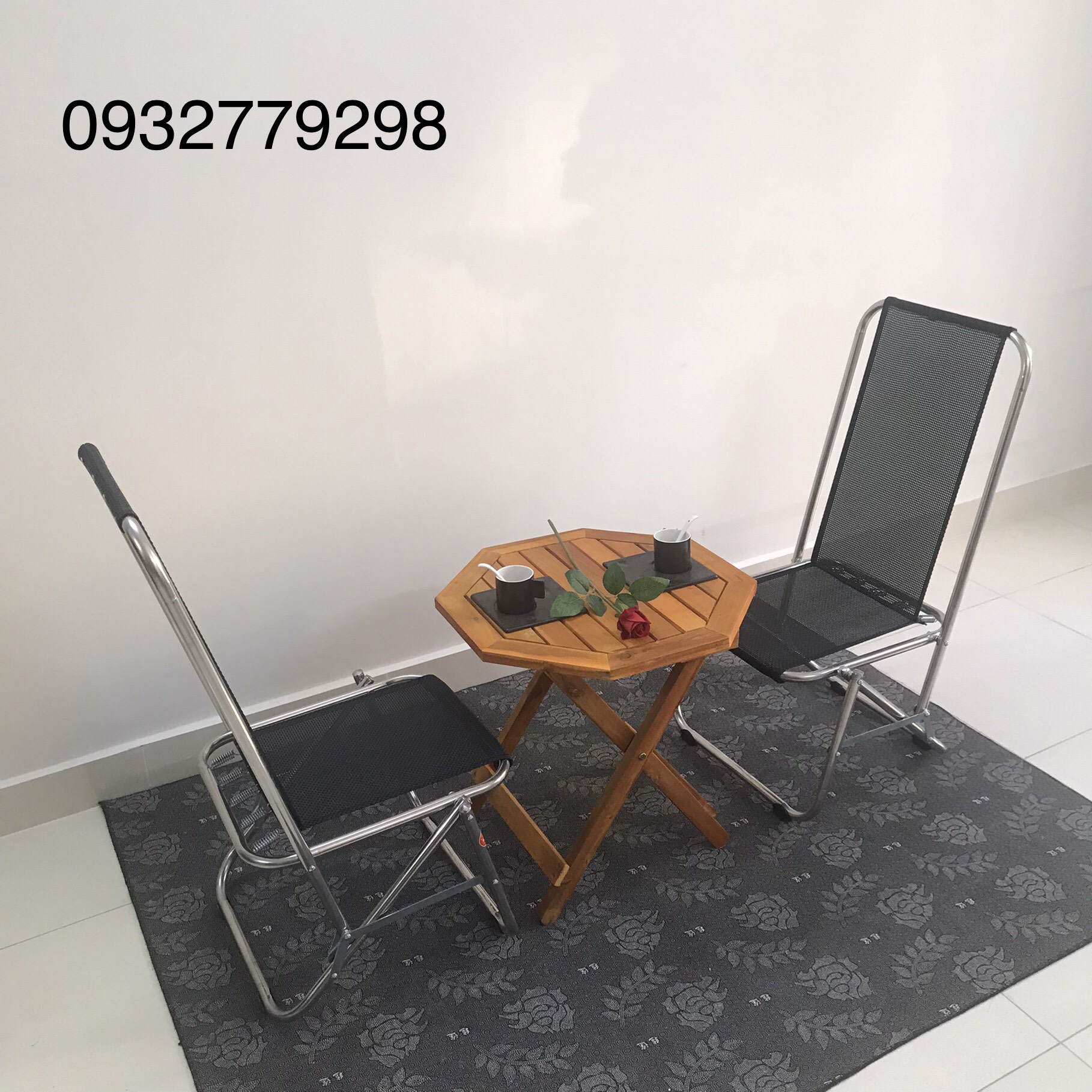 Ghế xếp lưới lưng cao 90cm bền đẹp