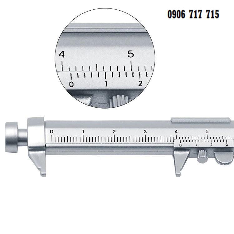 Bút Bi Hình Thước Kẹp Cơ Khí 10cm tiện dụng