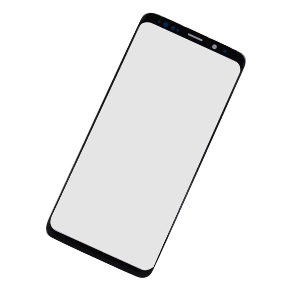 Replacement Front Screen Lens Cover w/ Black Frame for Galaxy S9 G960