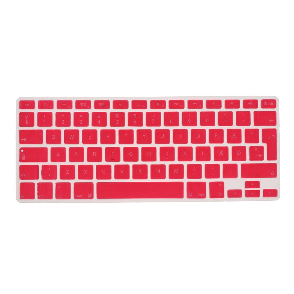 Thin Silicone Keyboard Protector Cover Skin Danish Phonetic for 13.3 inch 15pro Macbook, Soft Touch and Easy to Clean