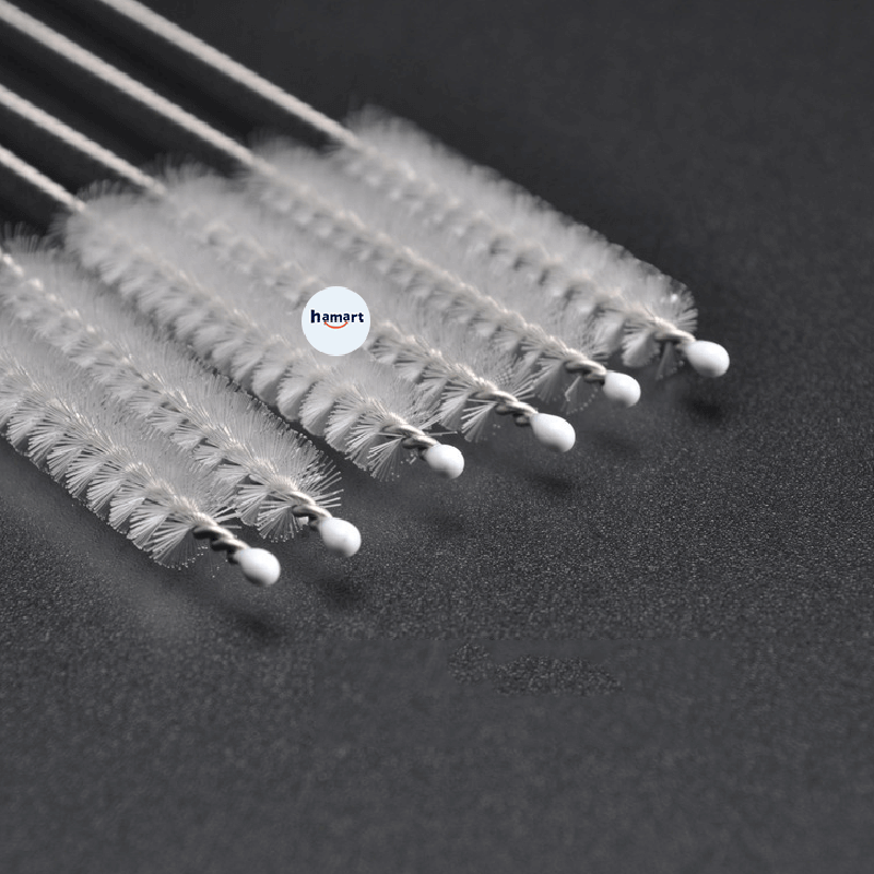 Que Cọ Ống Hút Vòi Bình Sữa Cho Bé INOX Cọ Rửa Vệ Sinh Ấm Trà Núm Ti Trẻ Em Tiện Lợi