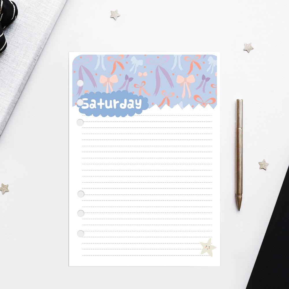 Ruột giấy sổ còng SELF PLANNER lập kế hoạch hàng ngày