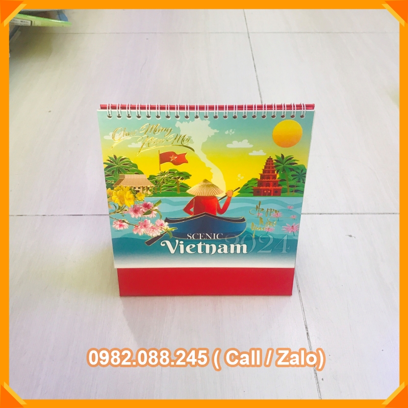 Lịch Để Bàn Chữ M 2024  - Mẫu Ngẫu Nhiên