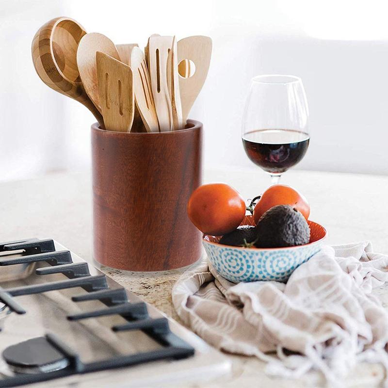 Nóng Tiện Dụng Giá Đỡ Bếp Gỗ Dụng Cụ Nấu Ăn Giá Đỡ Cho Thìa Bàn Xẻng Lật Số Để Bàn Bàn Ăn Để Bàn