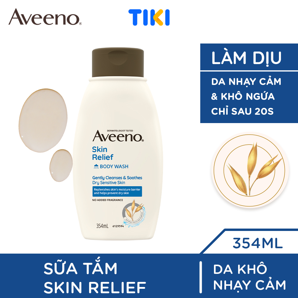 Sữa tắm làm dịu da nhạy cảm, khô ngứa Aveeno Skin Relief 354ml