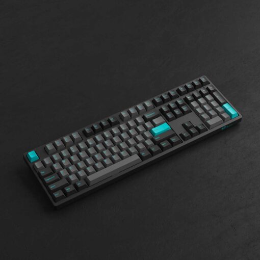 Bàn phím cơ có dây AKKO 3108 Plus Black & Cyan (Foam tiêu âm / AKKO CS switch)_Mới, hàng chính hãng