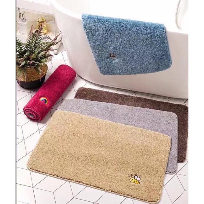 Thảm chùi trân,thảm lau chân lông mềm siêu hút hàng nhập khẩu cao cấp 2 cỡ