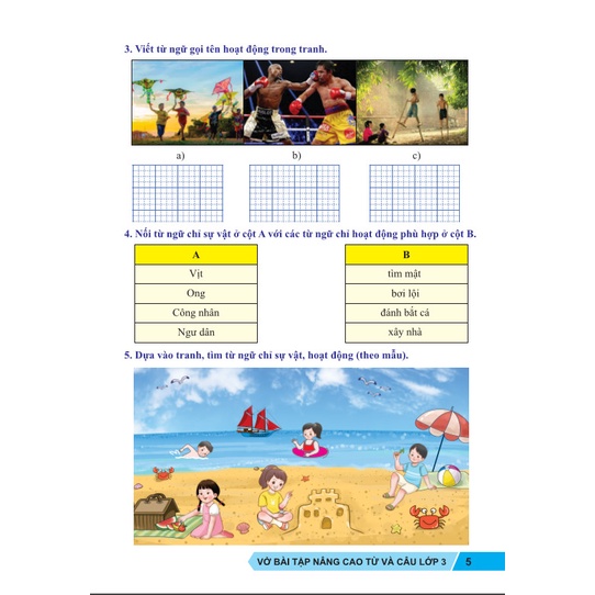 Sách - Vở Bài Tập Nâng Cao Từ Và Câu Lớp 3 - Kết Nối - Ndbooks