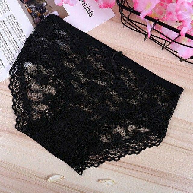 QUẦN LÓT REN ĐÍNH NƠ DỄ THƯƠNG QUYẾN RŨ