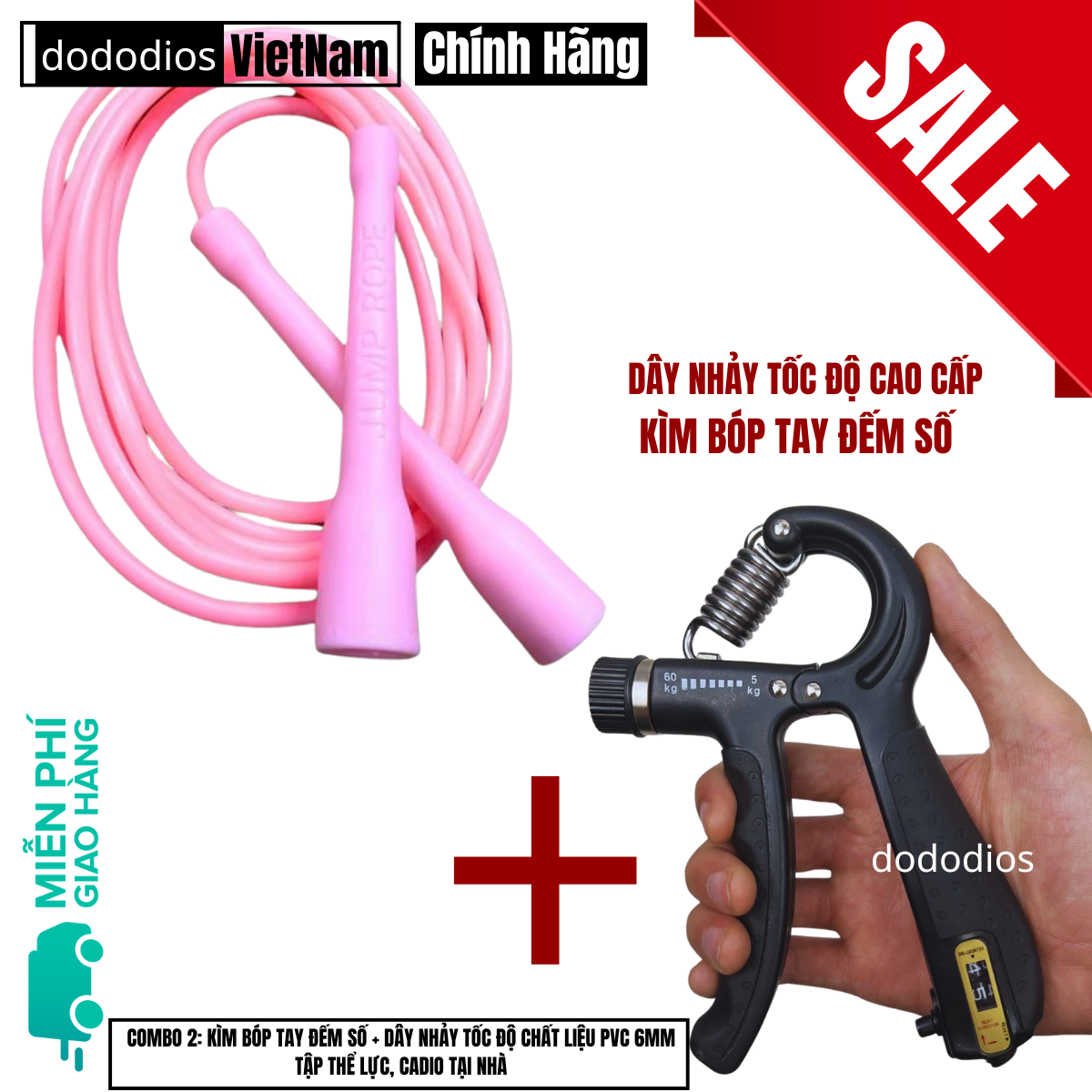 [KSport][Bảo hành 3 tháng] Dây Nhảy Tốc Độ King Sport 6mm - PVC Rope - Dây Nhảy Thể Dục - Dụng Cụ Tập Luyện[Tập Gym