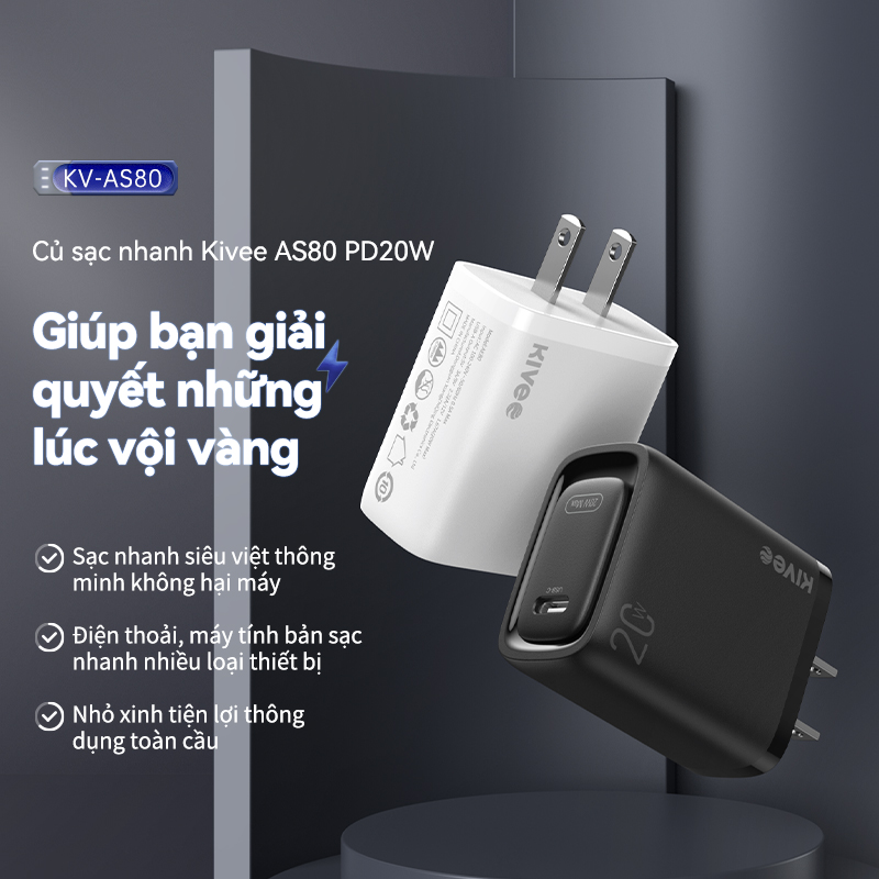 Củ Sạc BASIKE 20W USB C hỗ trợ sạc nhanh Type C PD cho iPhone 12 Pro Max 11 Mini 8 Plus-Hàng chính hãng