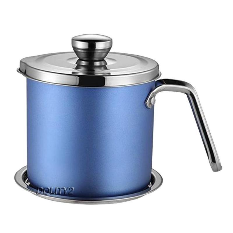 Bộ 2 Hộp Đựng Dầu Mỡ 1.6l / 2l Bằng Thép Không Gỉ Dung Tích 1.6l