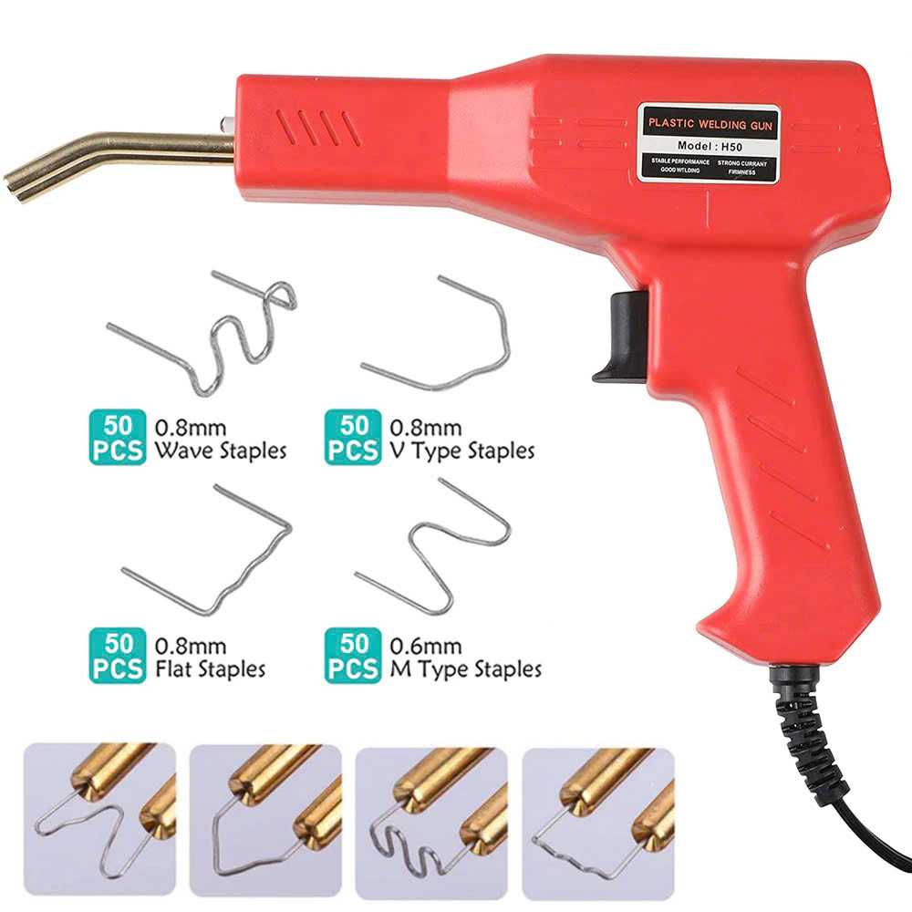 Bộ Máy Mỏ Hàn Nhựa Dập Ghim Đa Năng – Phục Hồi Nhựa Ô Tô, Xe Máy, Gia Đình Gãy Vỡ Lại Như Mới, Tặng Kèm 400 Ghim