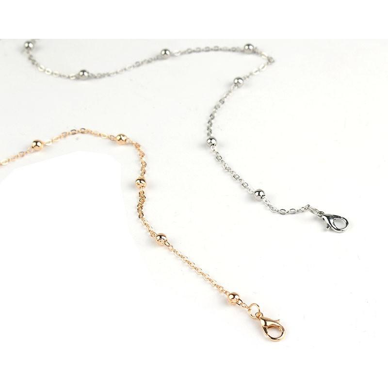Vòng cổ choker chuỗi hạt kim loại mảnh siêu xinh CKV69