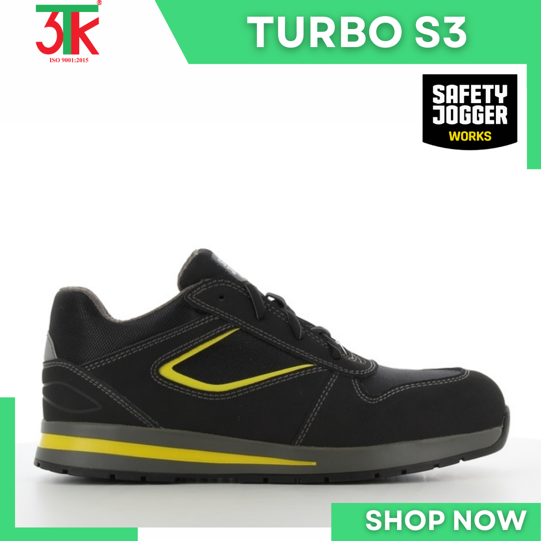 Giày bảo hộ lao động Safety Jogger Turbo S3 thấp cổ siêu nhẹ thoáng khí chống tĩnh điện, chịu nhiệt 300 độ C - 43