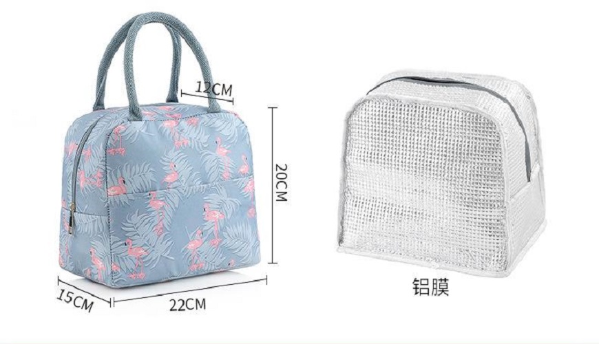 Túi 2 Hộp Đựng Cơm Kèm 1 Hộp Dụng Cụ Đũa Thìa Dĩa