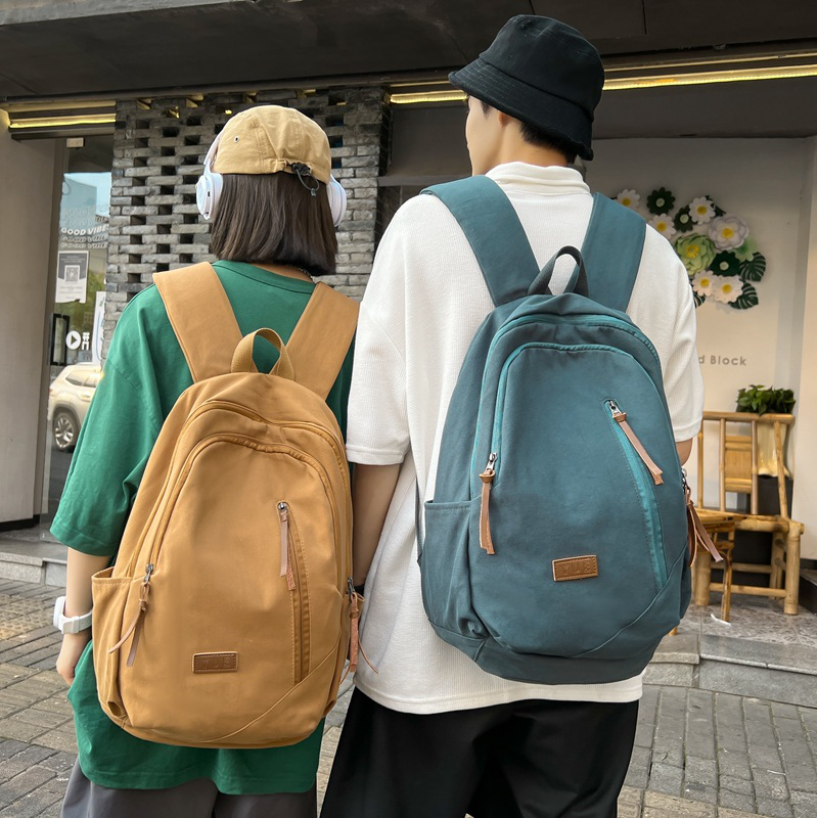 Balo đi học thời trang nam nữ Basic Ulzzang unisex dây da đẹp rẻ dáng to nhiều ngăn cho học sinh cấp 3 sinh viên