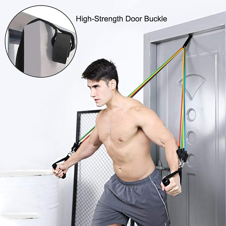 Bộ 5 Dây Đa Năng Ngũ Sắc Đàn Hồi Kháng Lực Tập Gym , Fitness , Yoga, Rèn Luyện Sức Khoẻ Cho Nam Nữ - Chất Lượng Hàng Loại 1- Hàng Chính Hãng MINIIN
