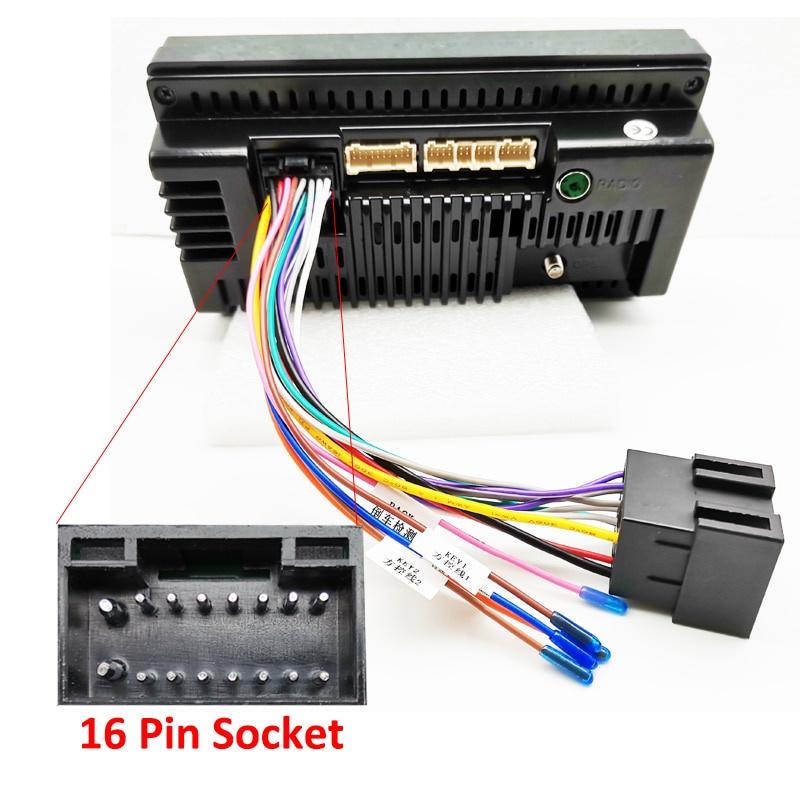 Cáp chuyển đổi 16 Pin sang ISO 16P ISO cho thiết bị Android